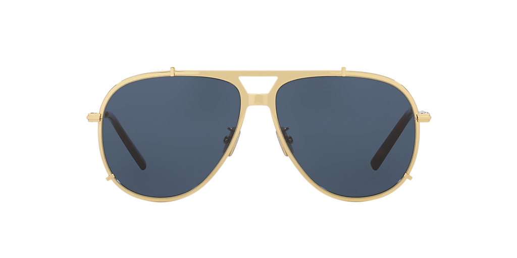 DIOR DM40143U Gold - Men Luxury Sunglasses, Blue Lens
