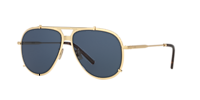 DIOR DM40143U Gold - Men Luxury Sunglasses, Blue Lens