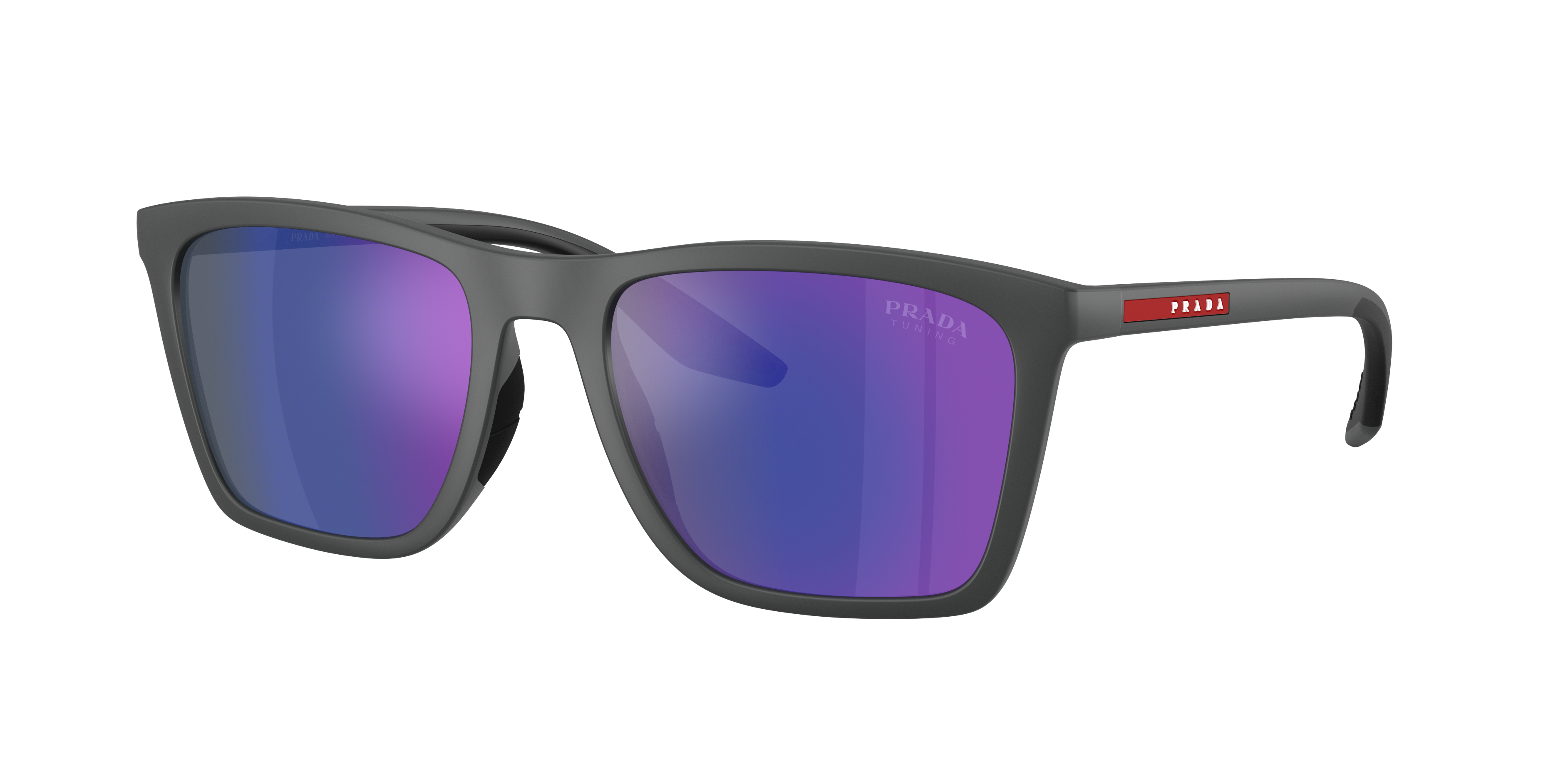 Prada Linea Rossa PS B08S XXL (56 - 19) with Blue lenses and Grey
