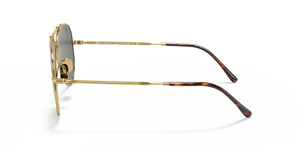 Ray-Ban RB8125M Aviator Titanium XL (58 - 14) with Green lenses