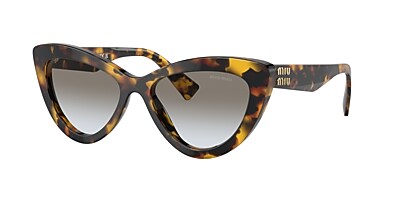 Miu Miu MU 04YS 54 Dark Grey & Black Sunglasses | Sunglass Hut  