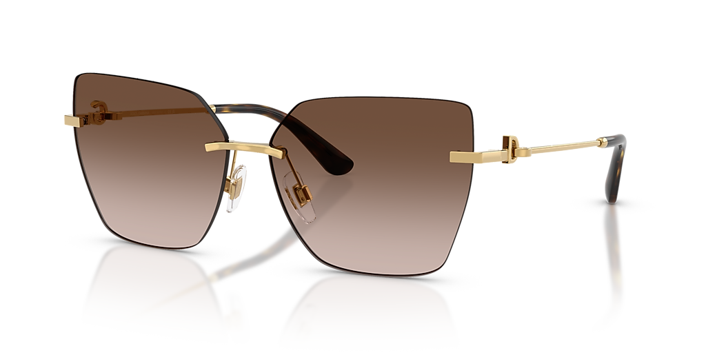 Dolce&Gabbana DG2321 XL (62 - 14) with Brown lenses and Gold frame