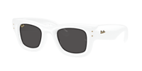 RAY-BAN RB4940 Wayfarer Puffer Fucsia - Unisex Sunglasses, Ultra Black Lens