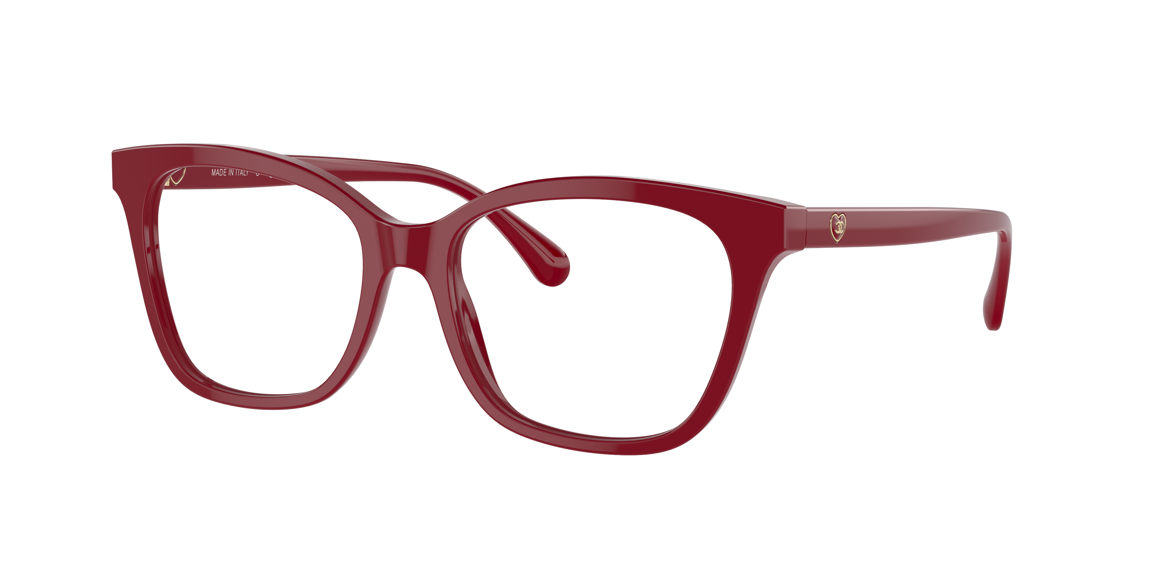 Chanel Woman Sunglass Rectangle Eyeglasses CH3463A -  Frame color: Red, Lens color: Demo Lens