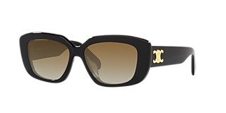 Celine CL4002UN XXS (54 - 22) with Brown lenses and Black