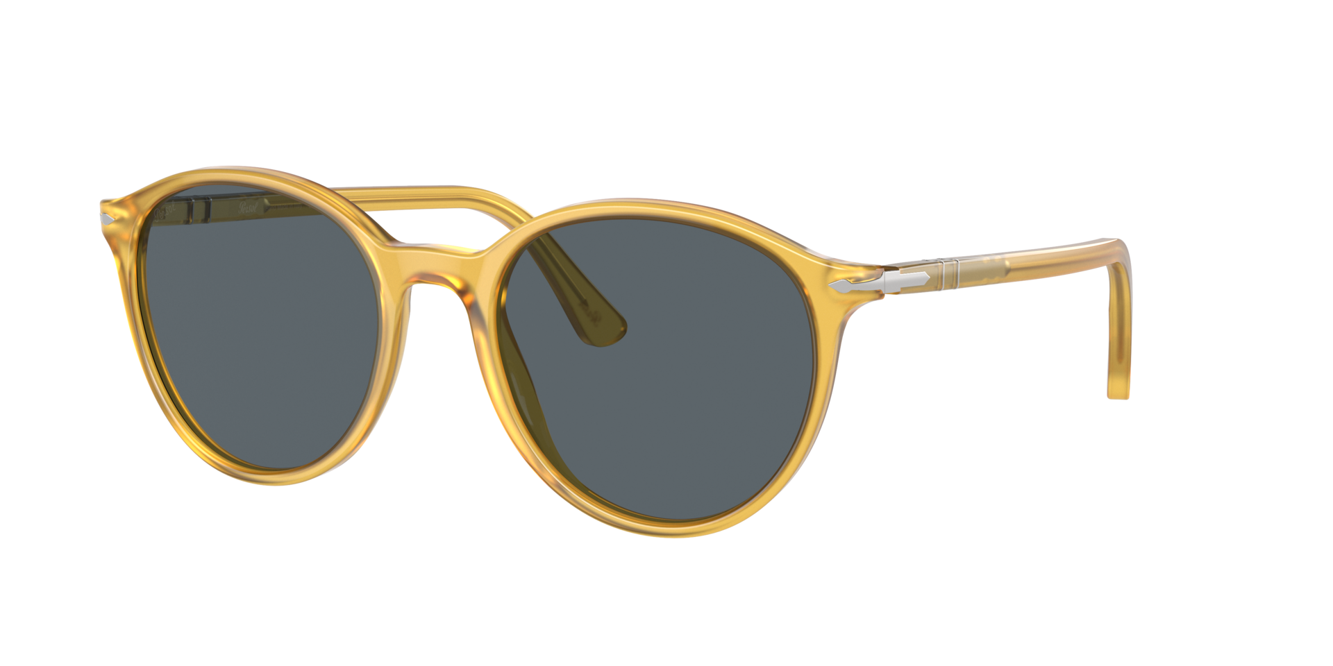 Persol Unisex Sunglass PO3350S -  Frame color: Miele, Lens color: Blue