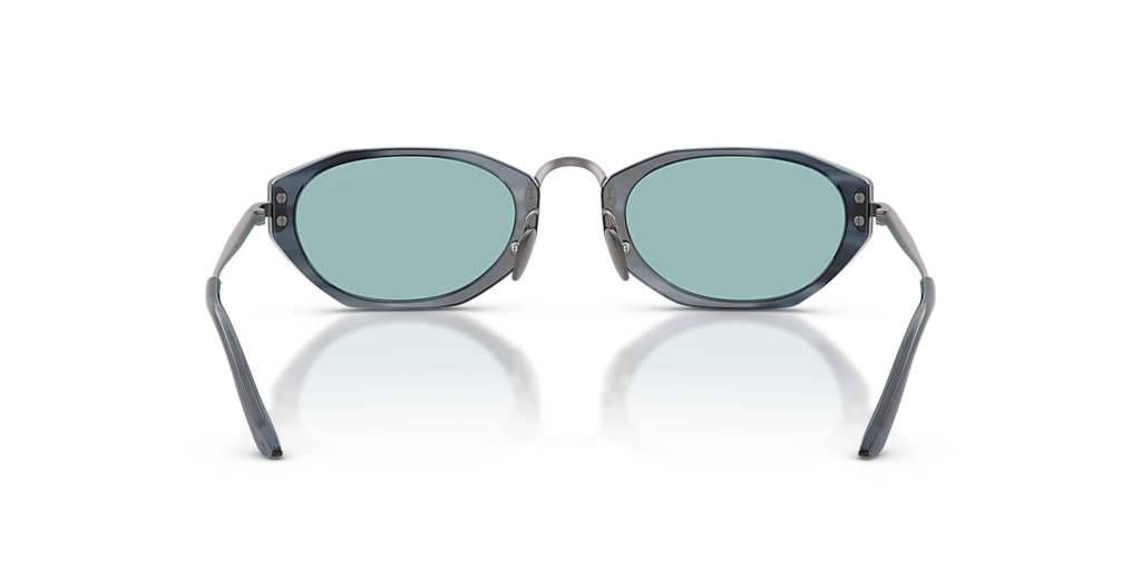 Giorgio Armani AR8242 L (50 - 23) with Blue lenses and Grey frame