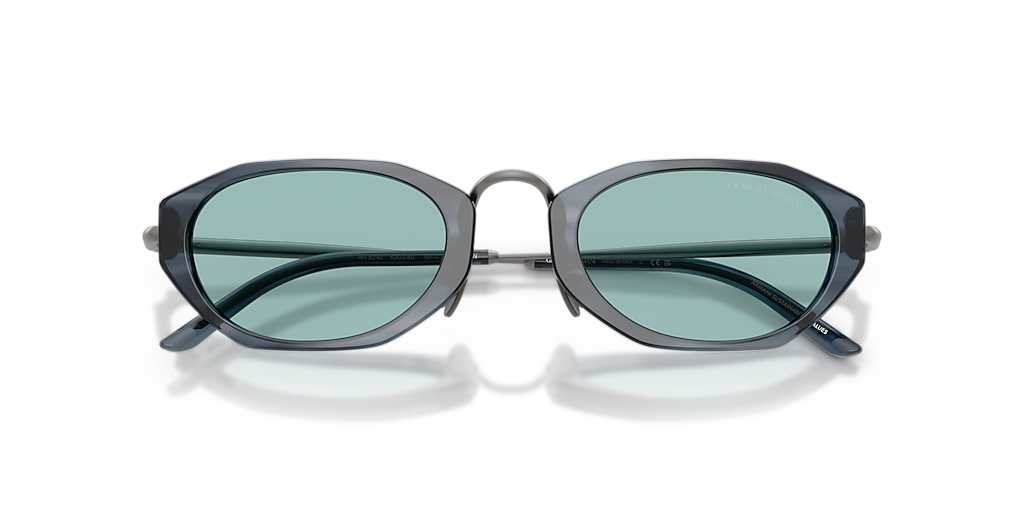 Giorgio Armani AR8242 L (50 - 23) with Blue lenses and Grey frame