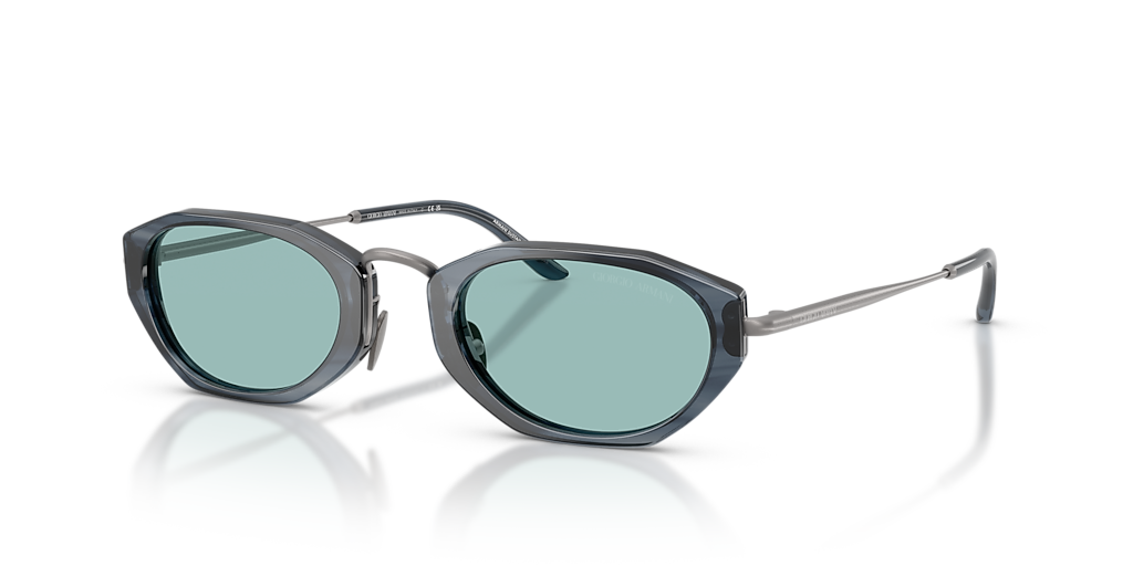 Giorgio Armani AR8242 L (50 - 23) with Blue lenses and Grey frame