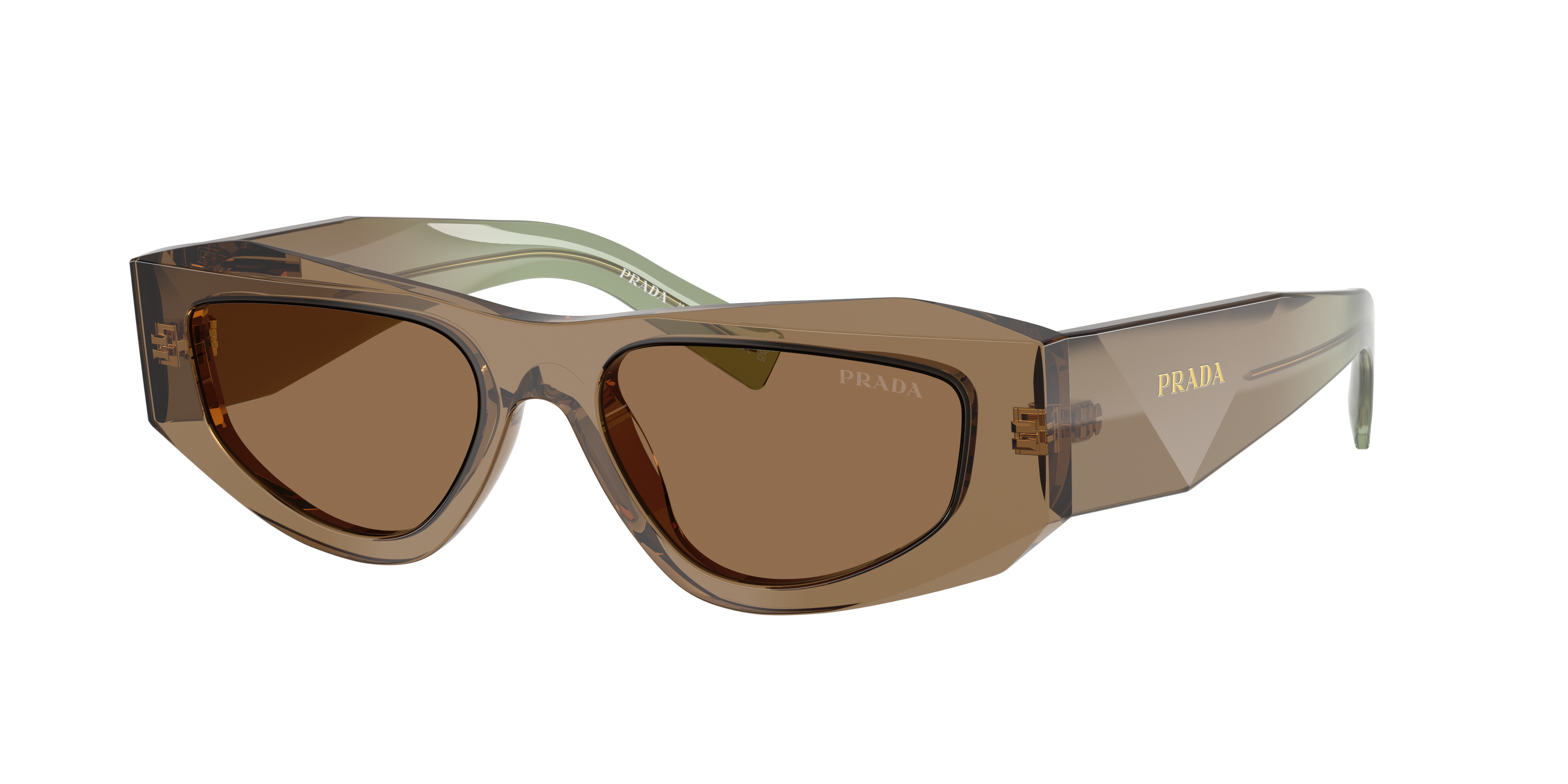 Prada Herren Hellbraun Mann Sunglass Pr B19s - Rahmenfarbe: Terra, Linsenfarbe: