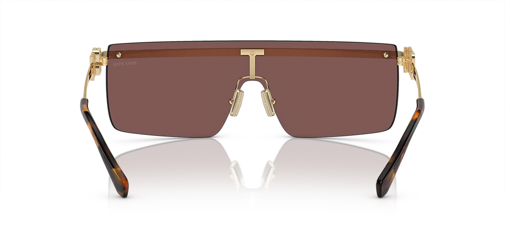 Miu Miu MU 50ZS XXL (0 - 142) with Brown lenses and Gold