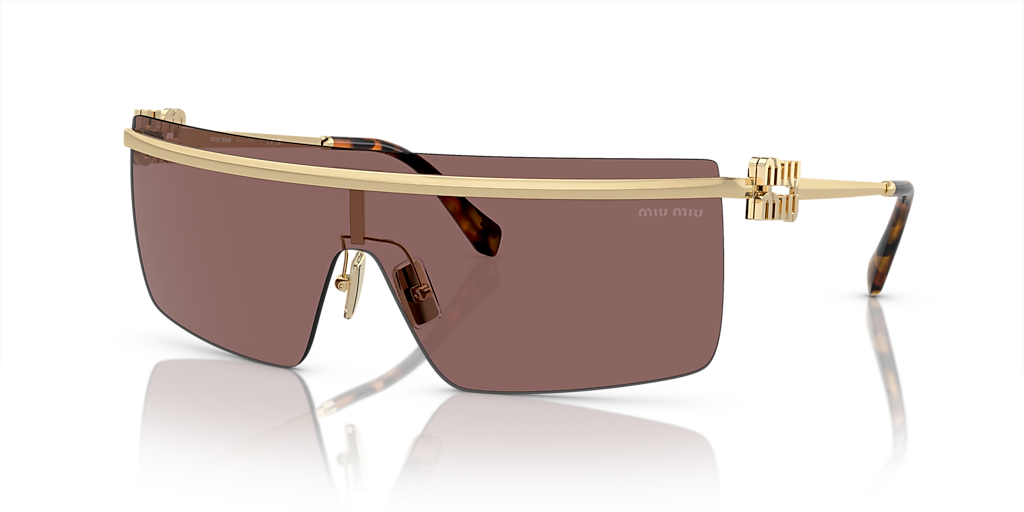 MIU MIU 5X420E3L74F0005 関税送料込 Miu Miu MU 01ZS L (55 - 20) with Orange lenses and Brown