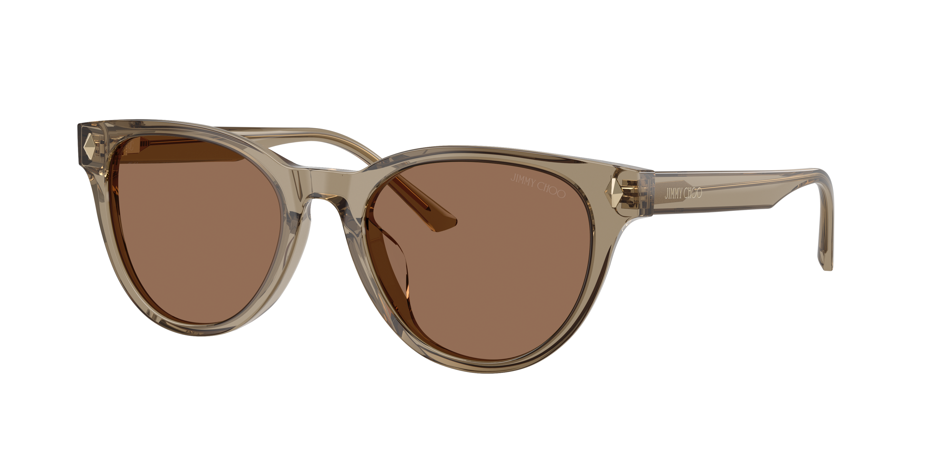 Jimmy Choo Woman Sunglass JC5043D -  Frame color: Transparent Brown, Lens color: Dark Brown