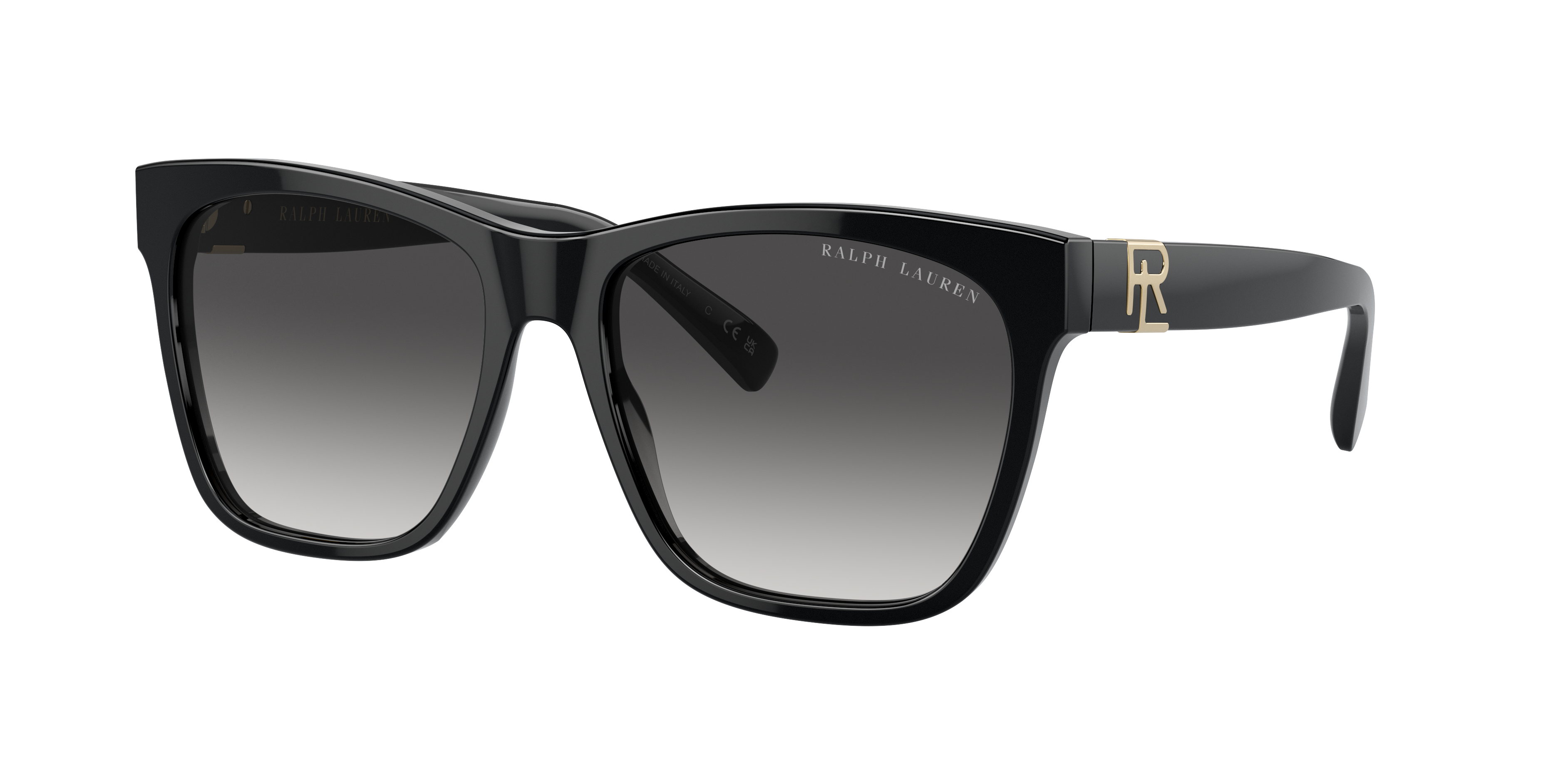 Ralph Lauren Woman Sunglass The Ricky II -  Frame color: Black, Lens color: Gradient Grey