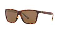 MAUI JIM Cruzem Black Matte - Unisex Sunglasses, Hawaii Lava U+2122 Mirror Polarized Lens