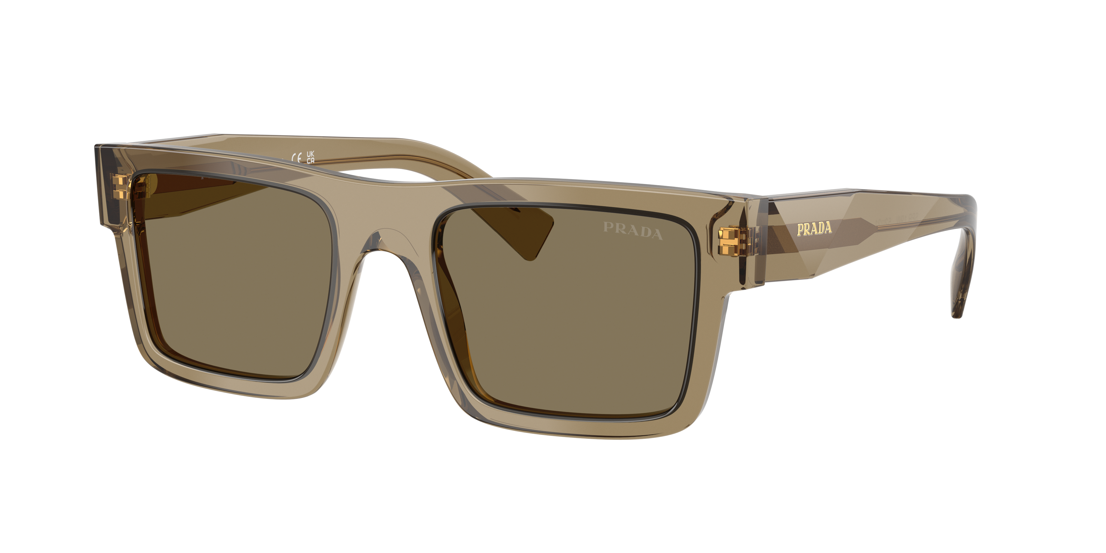 Prada Hombre Terra Bio Sunglass Pr 19Ws - Color Del Marco: Terra, Color De La Lente: