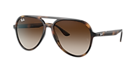 RAY-BAN RB4376 Black - Unisex Sunglasses, Dark Green Lens
