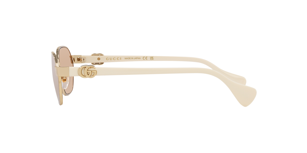 GUCCI GG1593S Gold - Woman Luxury Sunglasses, Pink Lens