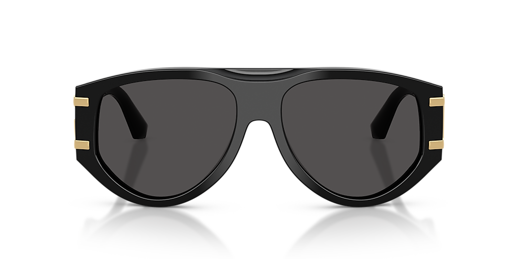 DOLCE&GABBANA DG4499 Black - Women Luxury Sunglasses, Dark Grey Lens