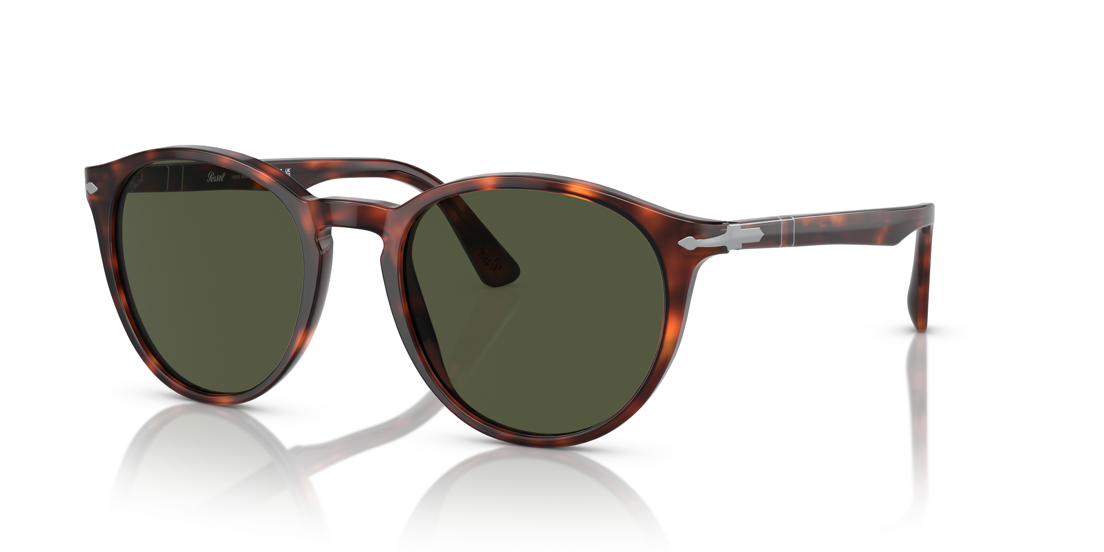Persol PO3152S M (52 - 20) with Green lenses and Tortoise frame