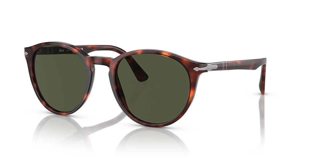 Persol PO3152S M (52 20) with Green lenses and Tortoise frame