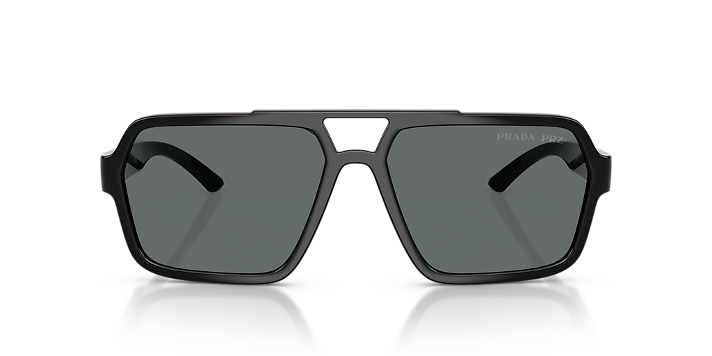 cen. 3wayジレ　ブラック　2022AW Prada Black Polarised Sunglasses Square Mens Designer SPS