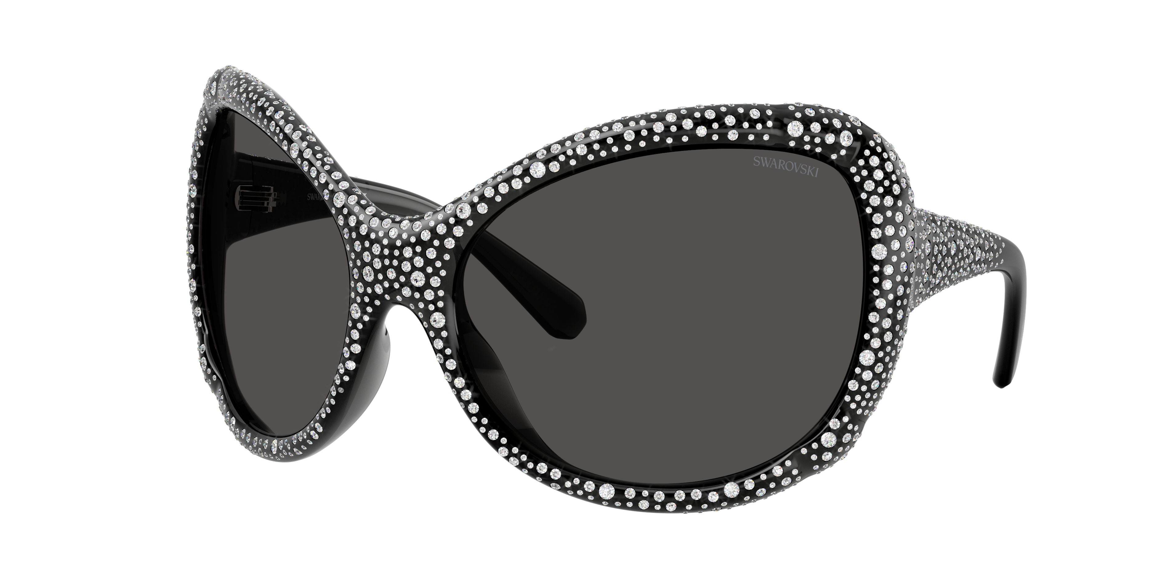 Swarovski Woman Sunglass SK6052 -  Frame color: Dark Grey, Lens color: Dark Grey