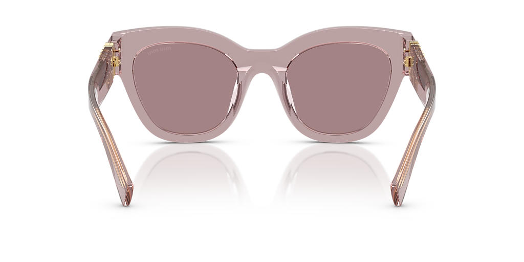 【Miu Miu】0MU 01YS サングラス（Mauve Transparent） Miu Miu MU 01XV - 12W1O1 Mauve Transparent | Eyeglasses Woman
