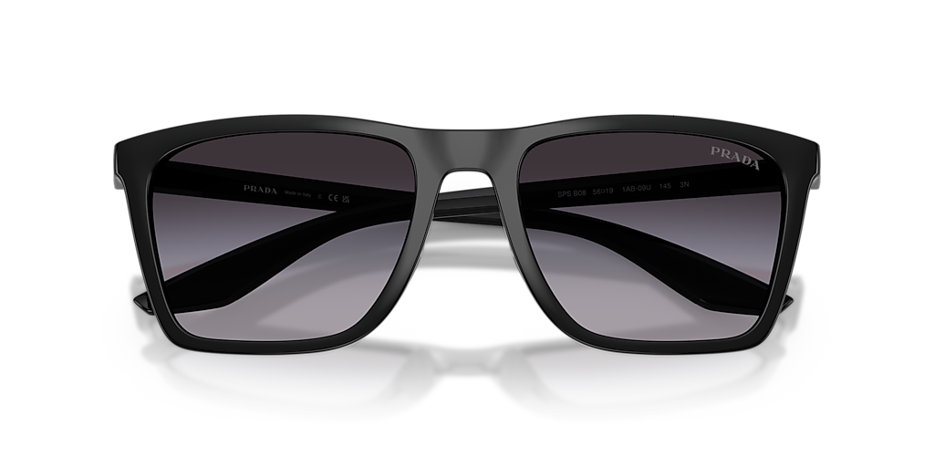 Prada Linea Rossa PS B08S XXL (56 - 19) with Grey lenses and Black