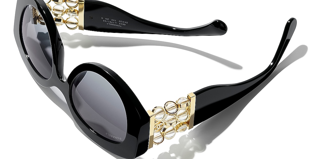 Chanel Oval Sunglasses CH5543 M (54 - 20) with Grey lenses and