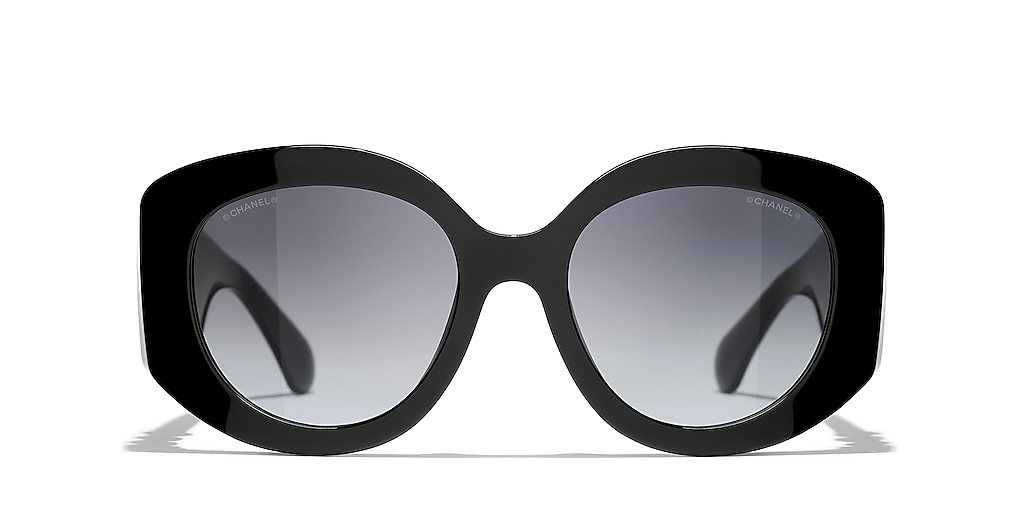 Chanel Oval Sunglasses CH5543 M (54 - 20) with Grey lenses