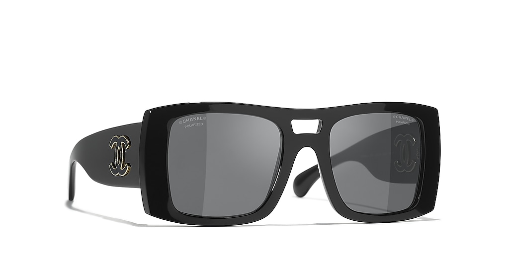 Chanel Square Sunglasses CH5539 M (53 21) with Grey lenses and