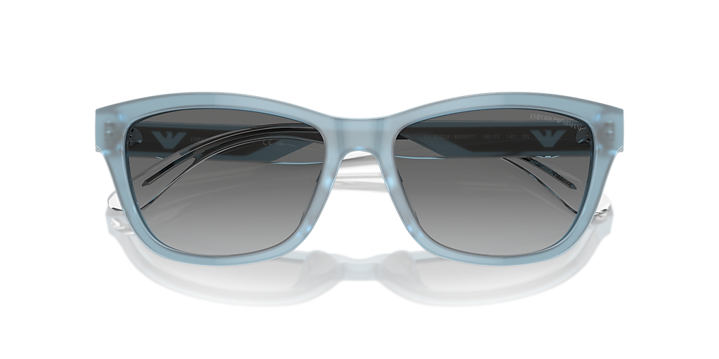 Emporio Armani Transparent Aqua Round Sunglasses - Women Accessories Emporio Armani Transparent Aqua Round Sunglasses - Women  main image 2