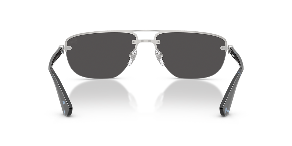 BURBERRY BE3164 Matte Grey - Men Luxury Sunglasses, Light Grey Mirror Silver Lens