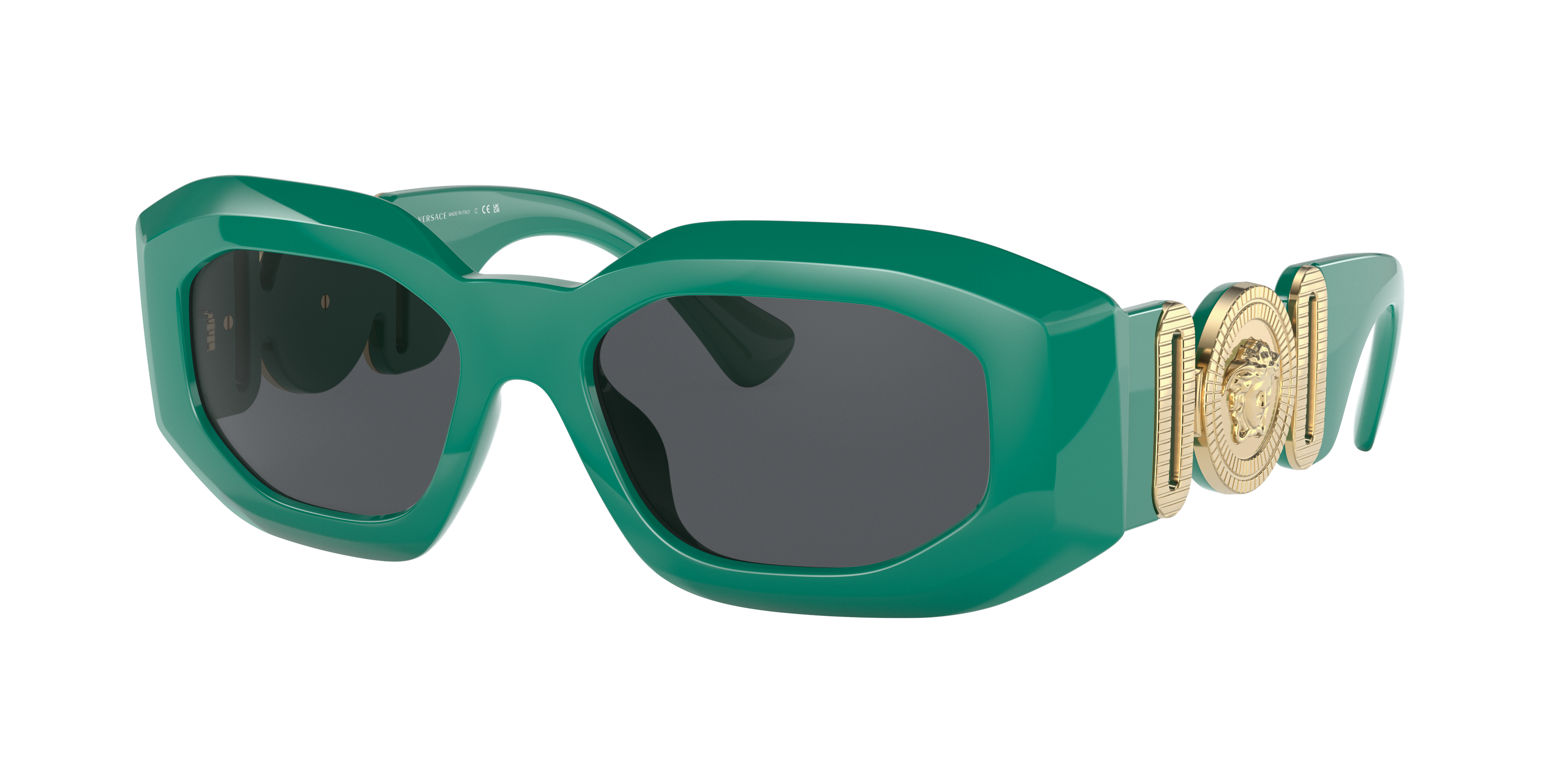 VERSACE VE4425U Vert - Lunette de Soleil de Luxe pour Homme - verres Gris foncé
