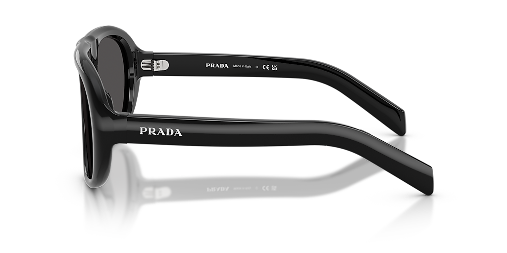 Prada PR C05SF L (56 - 18) with Grey lenses and Black frame