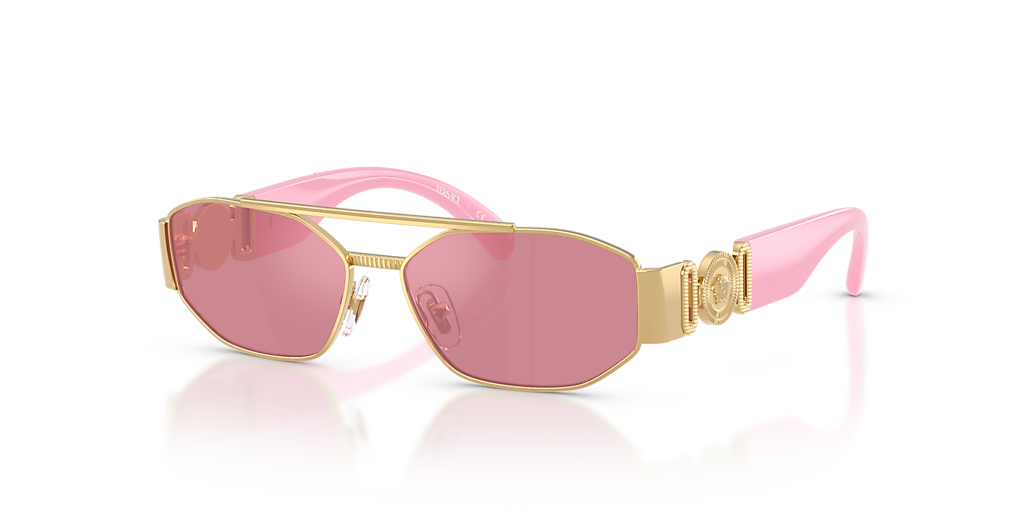 Versace VK2003 XL (50 - 13) with Pink lenses and Gold frame