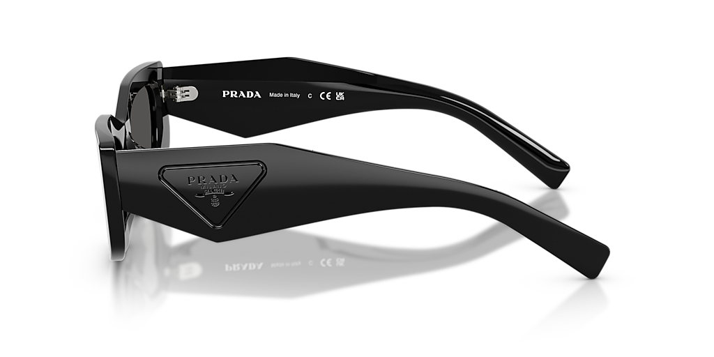 Prada PR D03SD L (51 - 20) with Grey lenses and Black frame