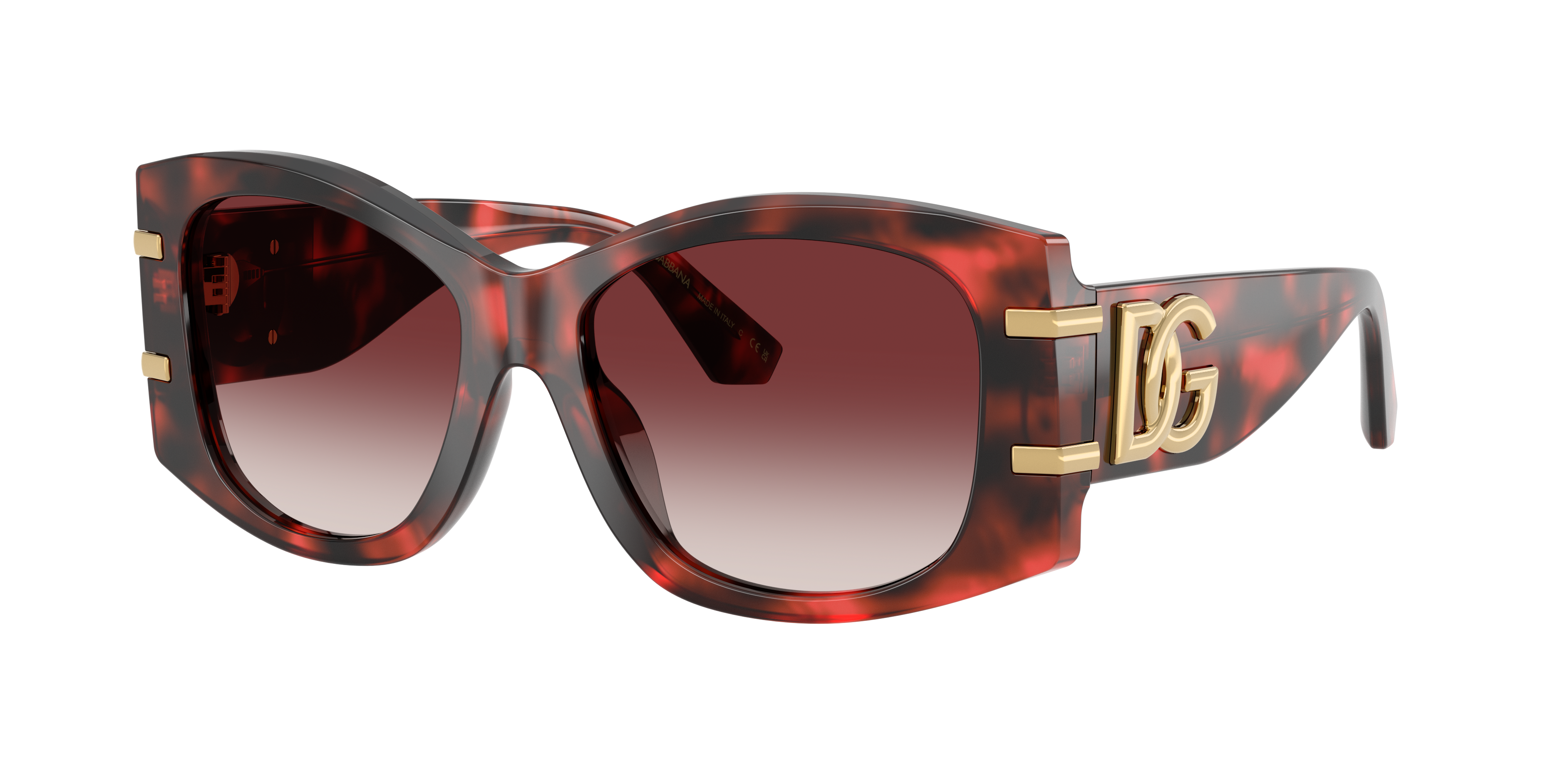 Dolce&Gabbana Woman Sunglass DG4501 -  Frame color: Red Havana, Lens color: Clear Gradient Dark Brandy