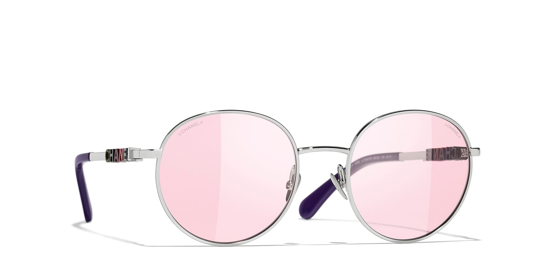 Chanel Pantos Sunglasses CH4282 53 Pink & Silver Sunglasses 