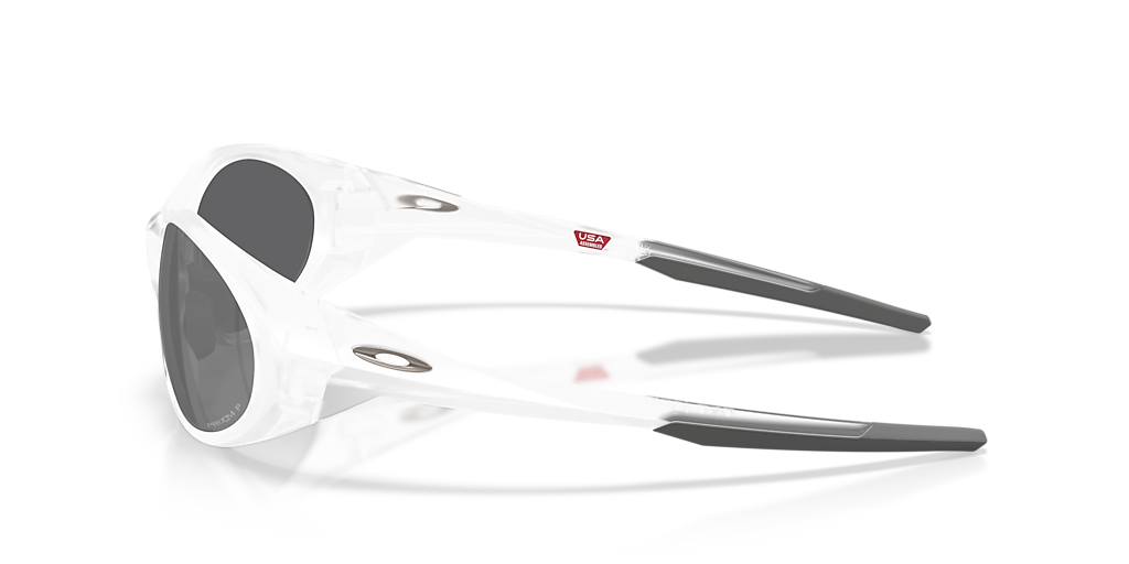 OAKLEY OO9438 Eye Jacket Redux Seek Collection Matte Clear - Man Sunglasses, Prizm Black Polarized Lens