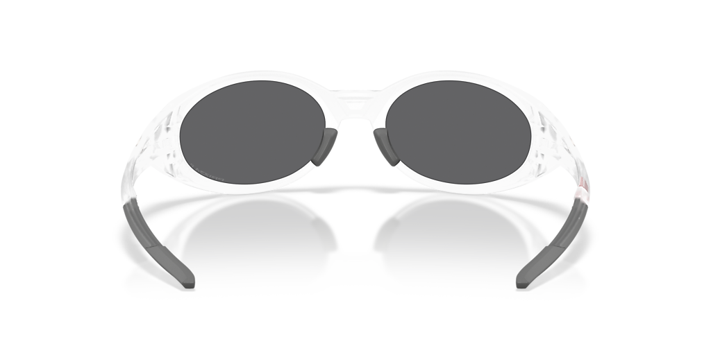 OAKLEY OO9438 Eye Jacket Redux Seek Collection Matte Clear - Man Sunglasses, Prizm Black Polarized Lens