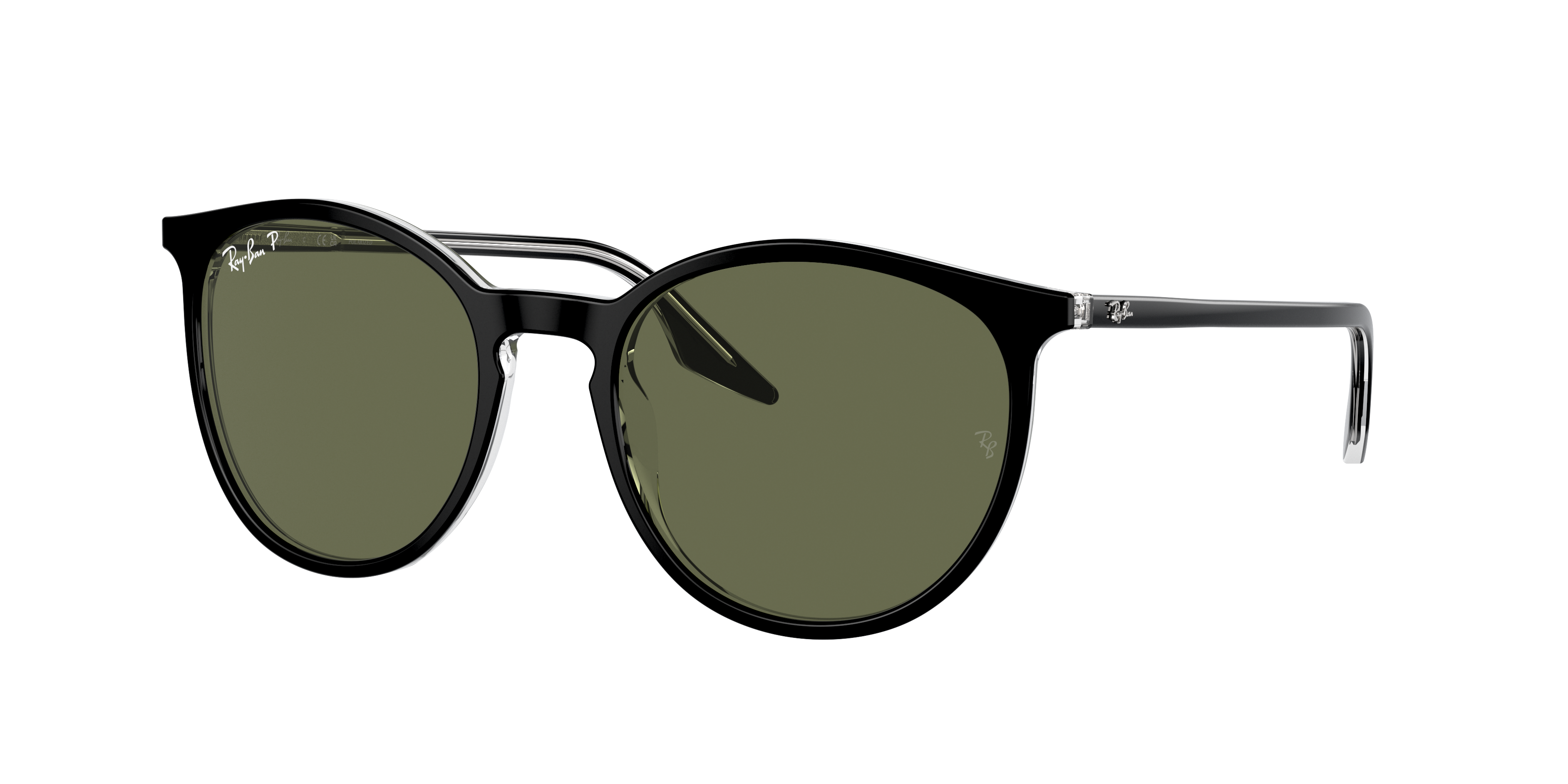【美品】Ray-Ban Ray-Ban RB2204 L (54 - 20) with Green lenses and Black frame