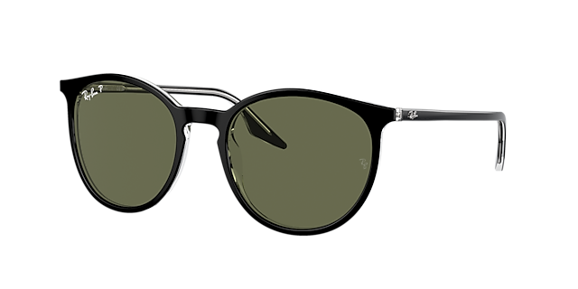 Ray-Ban RB2204 54 Green & Black On Transparent Polarized 