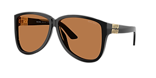 Miu Miu MU 04ZS S (50 - 18) with Brown lenses and Tortoise