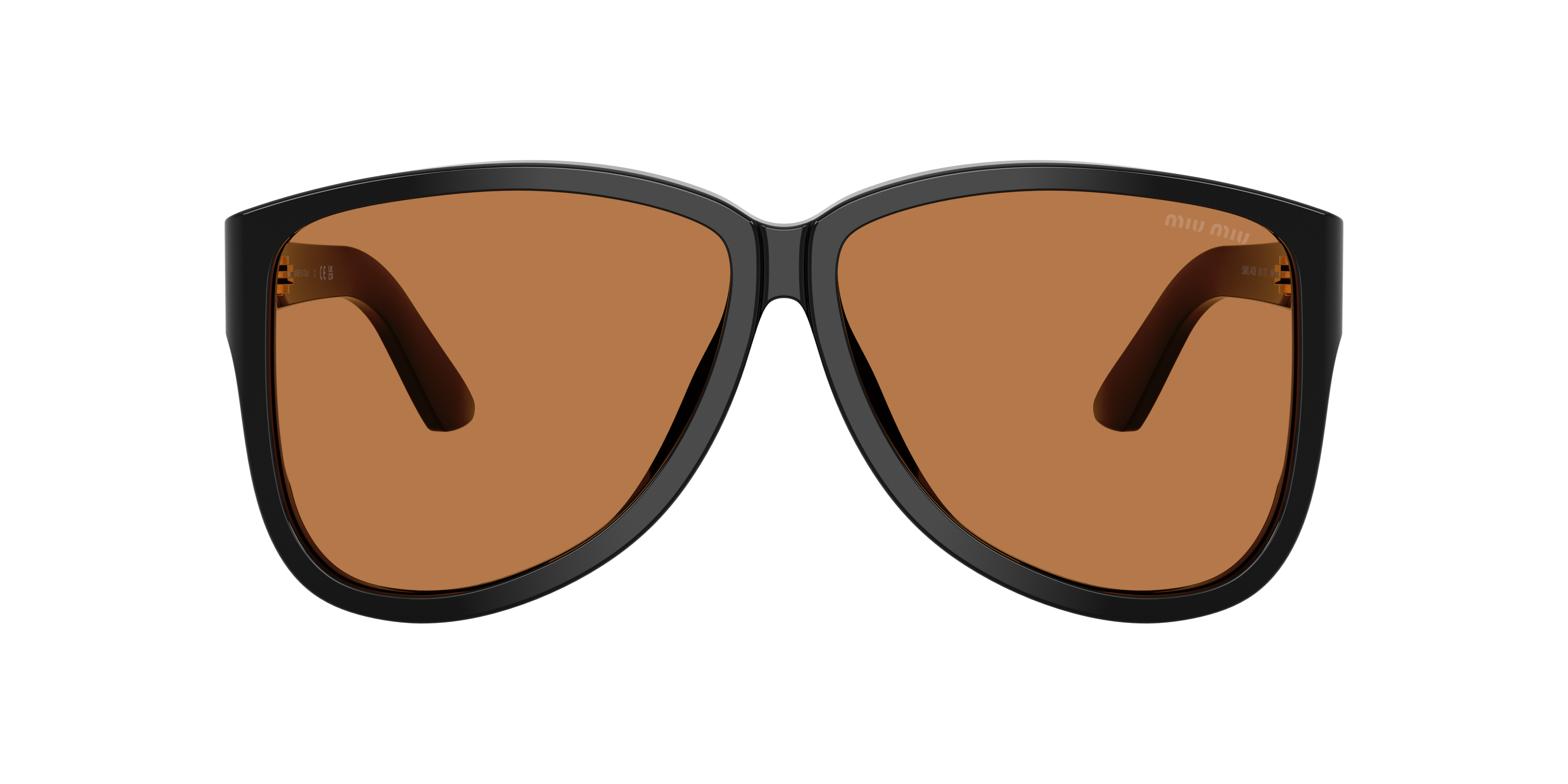 Miu Miu MU A08S (61 - 12) with Brown lenses and Black frame
