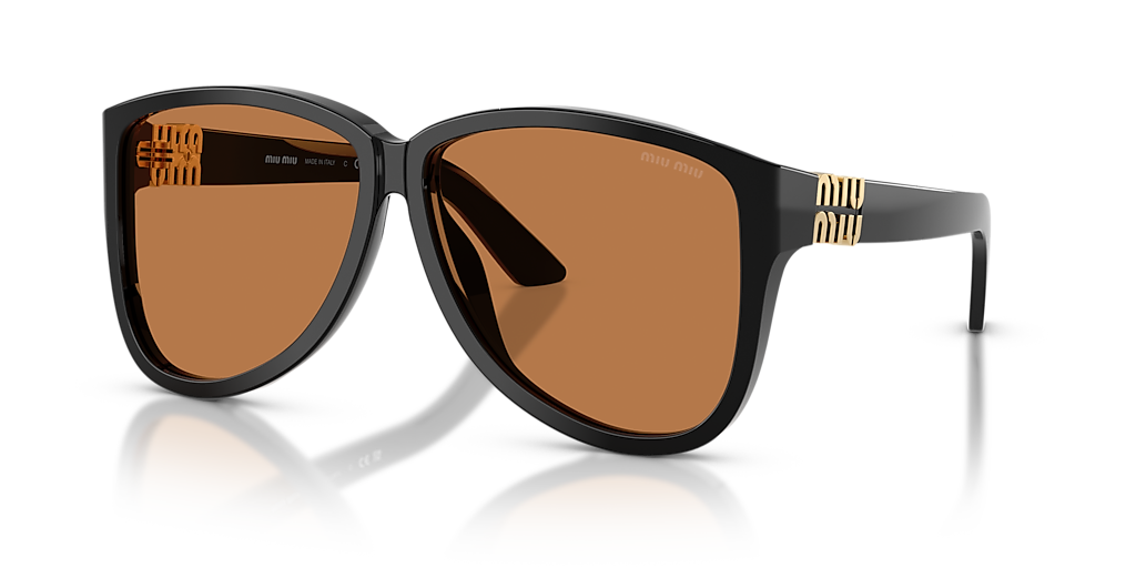 Miu Miu MU A08S M (61 - 12) with Brown lenses and Black frame