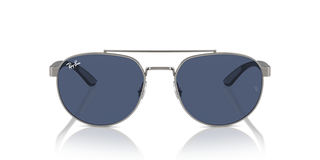 RAY BAN サングラス Ray-Ban RB3736 XL (56 - 19) with Blue lenses and Grey frame