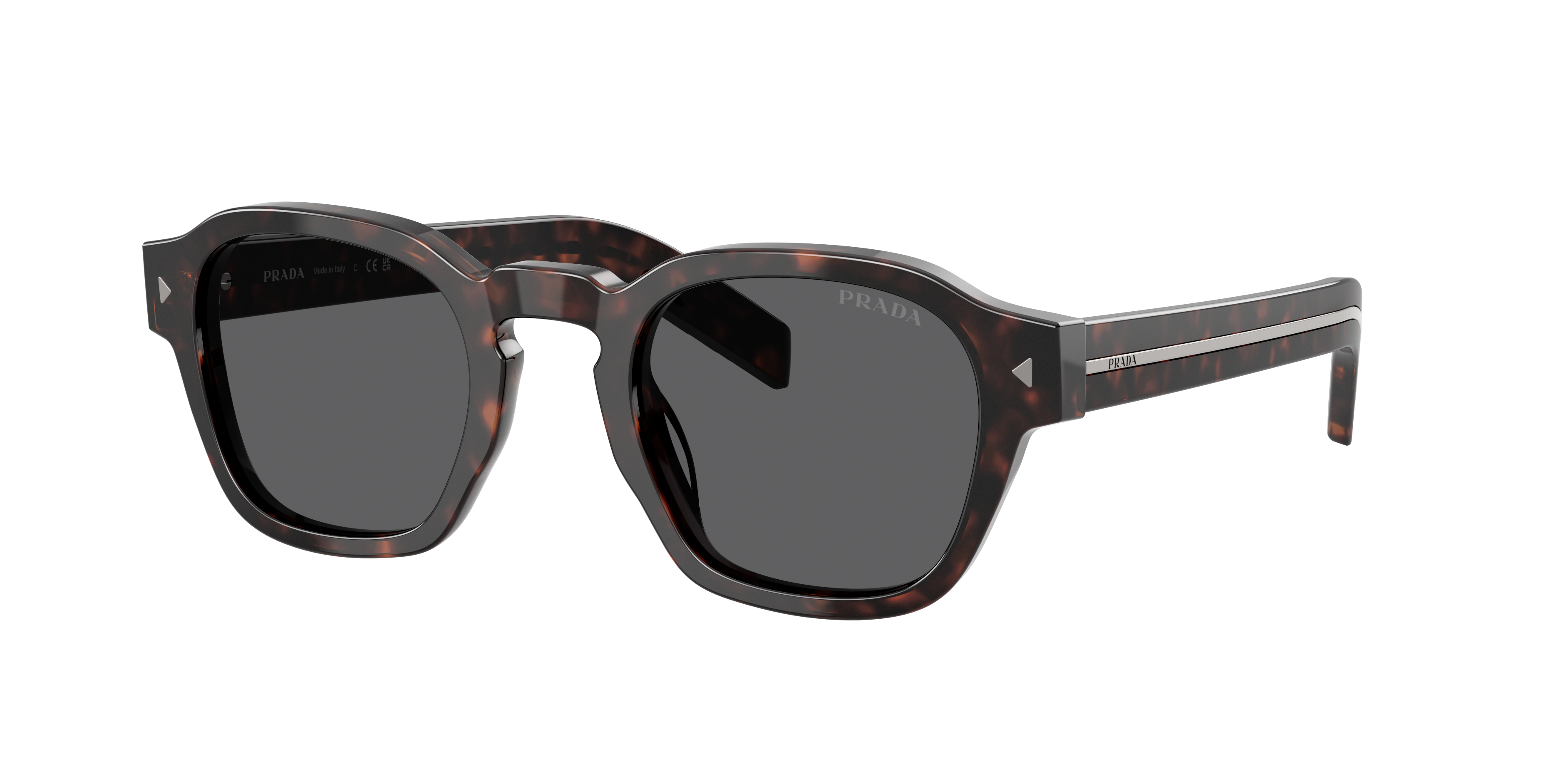 Prada Man Sunglass PR A16S -  Frame color: Tartaruga Radica, Lens color: Dark Grey