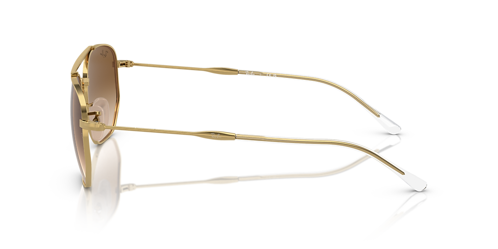 RAY-BAN RB3707 Gold - Unisex Sunglasses, Brown Lens